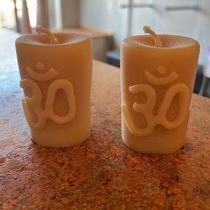 Candle Beeswax Om